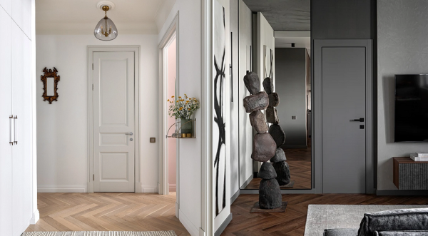 Серые двери в интерьере: с чем сочетать и как выбрать актуальные, 70 фото | ivd.ru