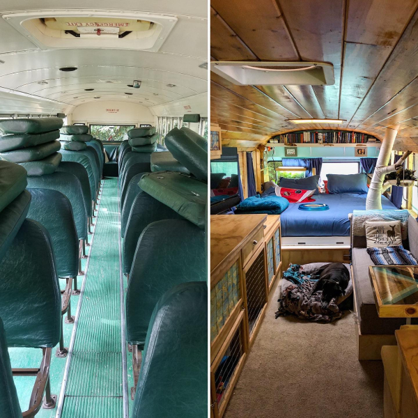 Адам и Рэйчел самостоятельно переделывали автобус.