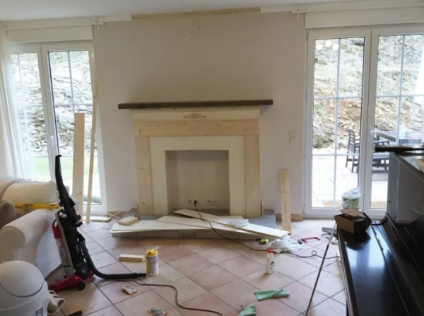 Деревянная конструкция фальшкамина