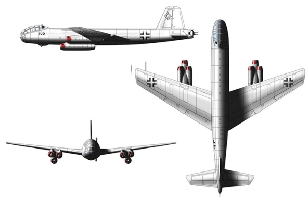Эскиз Ju-287./ Фото: yaplakal.com