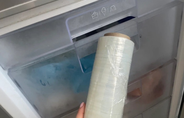 Просто заморозьте пищевую пленку.