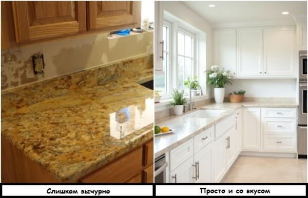 Нейтральные столешницы более выигрышные