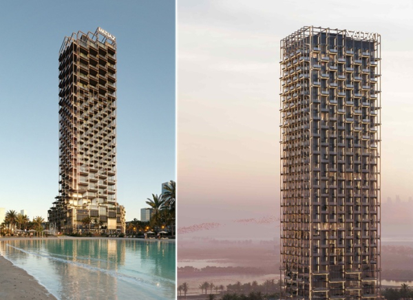 Уникальный решетчатый экзоскелет.