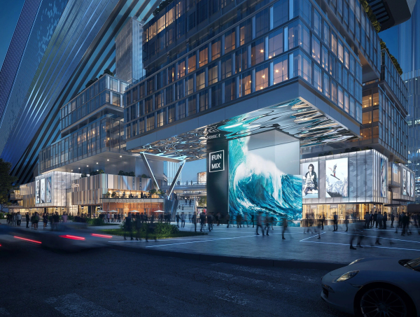 Интерактивные инсталляции украсят общественные зоны. | Фото: archello.com.