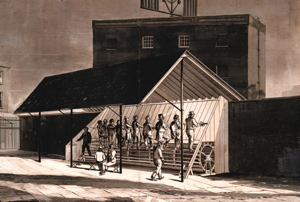 Изначально беговые дорожки использовались для рабочей силы, приводящей машины в работу.  Фото: dd5o9ssmlz8kk.cloudfront.net.