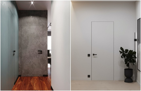 Цвет дверей должен совпадать с цветом стен