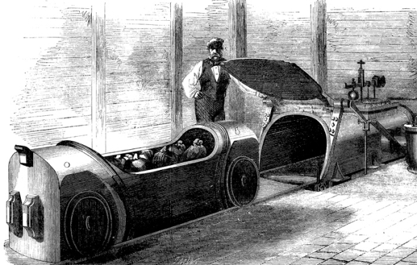 Пневматическая дорога Фото:asphodeluspapaver.wordpress.com