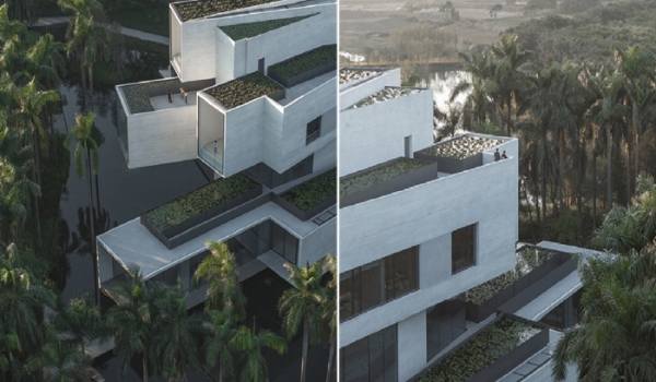 Щедрое озеленение здания Музея.