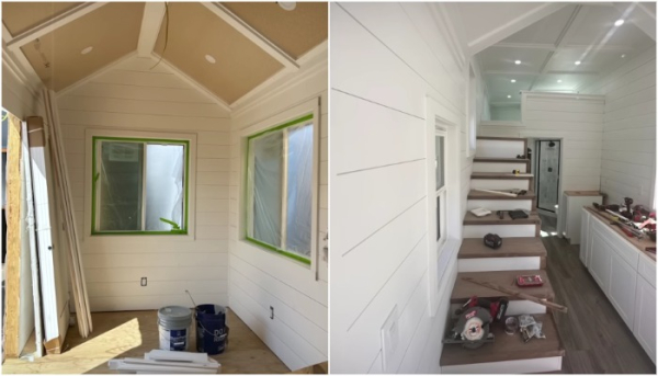 Хозяйка сама принимала участие в обустройстве дома.