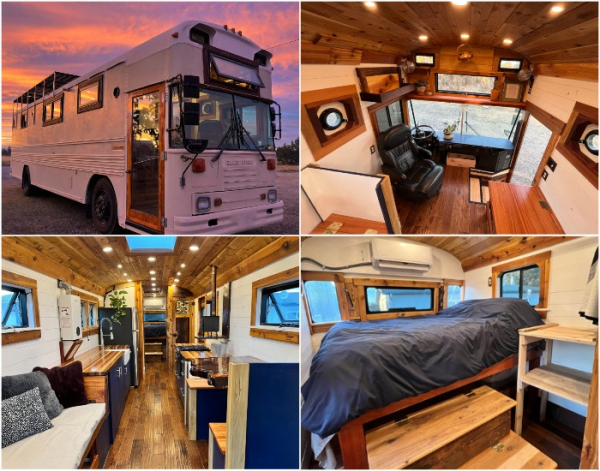 Переоборудованный автобус станет началом приключений кочевой жизни.