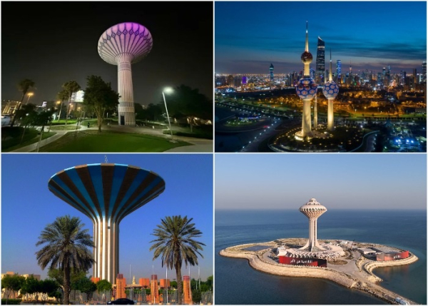 Водонапорные башни – знаковые объекты городов Персидского залива.