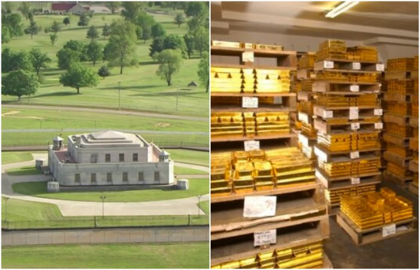 Самое известное хранилище золота на планете. /Фото: nbcnews.com, blog.goldeneaglecoin.com