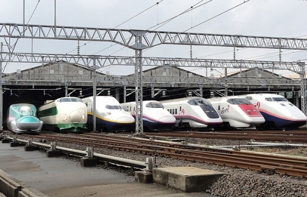 Депо синкансен./ Фото: wikipedia.org Депо синкансэн./ Фото: wikipedia.org