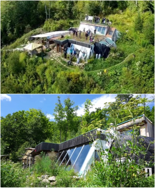 «Земляний корабель» збудований ентузіастами. «Земляной корабль» построенный энтузиастами.