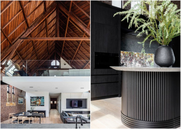 Дизайн інтер'єру вітальні (The Church Residence). Дизайн интерьера гостиной (The Church Residence).