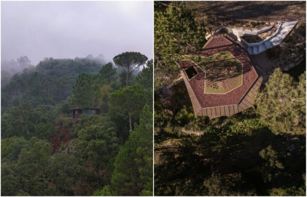 Douro Wood House спрятан на лесистом склоне.