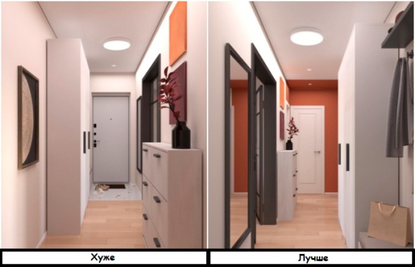 Добавьте в светлую прихожую ярких акцентов. / Фото: hoff.ru