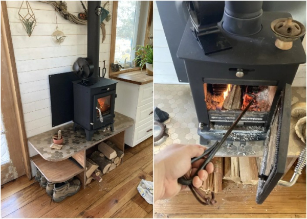 Дровяная печь.