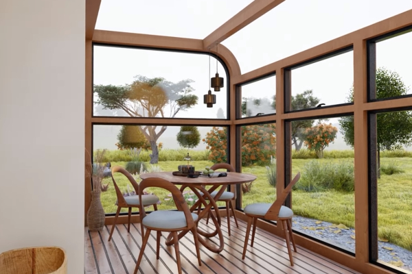 Зона столовой. | Фото: tinyhouseuniverse.com.