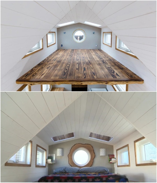 Спальня на лофте.