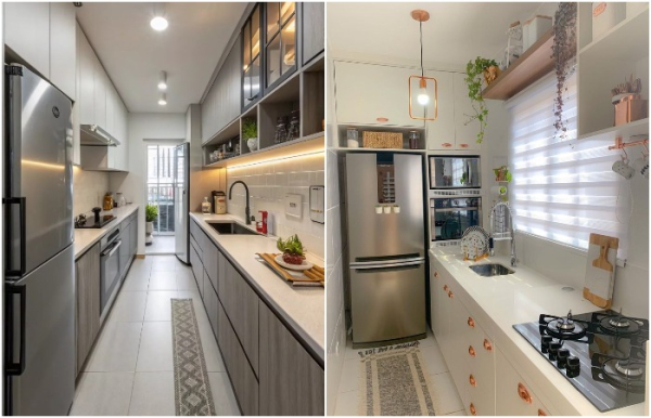 Встроенный холодильник занимает меньше места