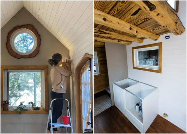 На строительство домика ушло 13 месяцев.