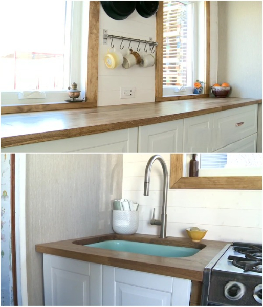 Кухня в мини-доме.