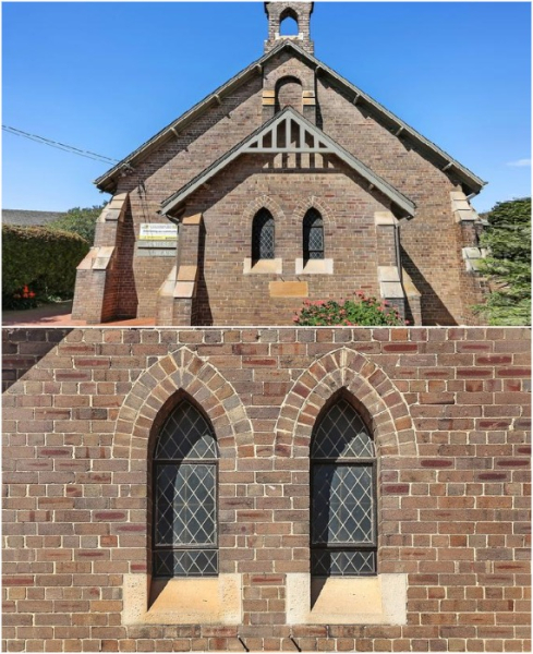 Церква Святого Іоанна в передмісті Сіднея. Церковь Святого Иоанна в пригороде Сиднея.