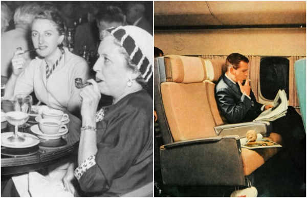 Когда-то курили почти без ограничений. /Фото: ladygeekgirl.wordpress.com, periodpaper.com