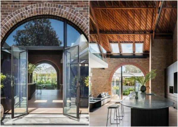 Вихід у внутрішній двір The Church Residence. Выход во внутренний двор The Church Residence.