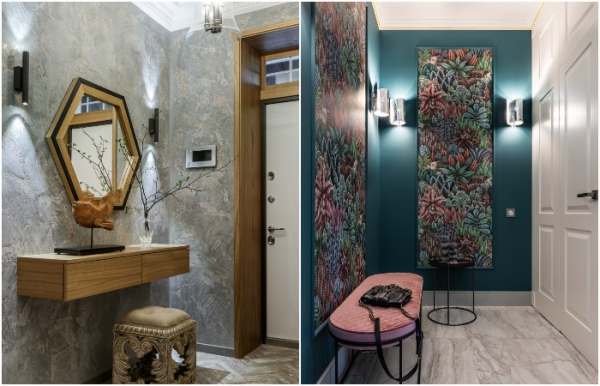 Обои и декоративная штукатурка на стенах