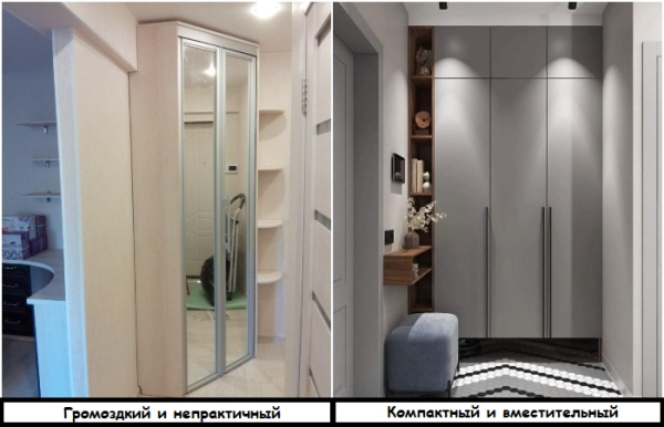 Встроенный шкаф более функциональный