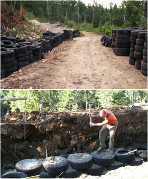 Шинам знайшлося застосування. Шинам нашлось применение.