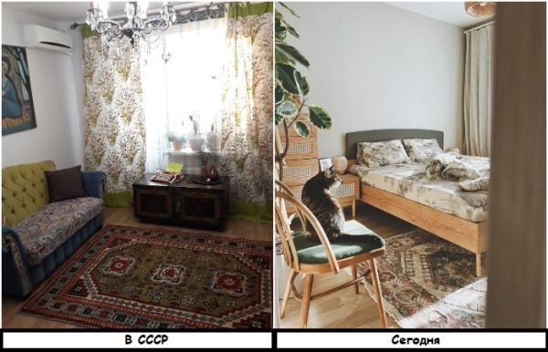 Ковер отлично вписывается в современный интерьер