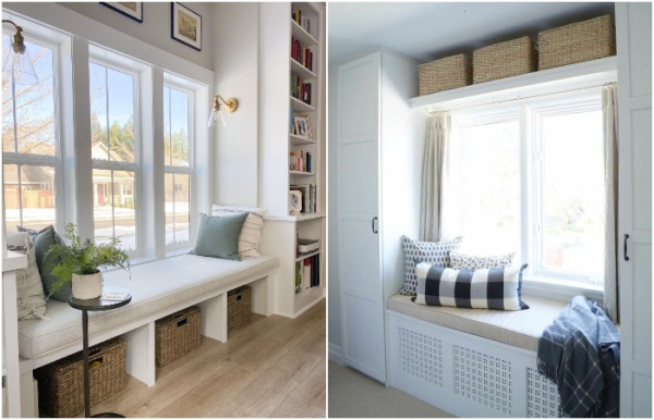 Сделайте открытую или закрытую нишу под подоконником