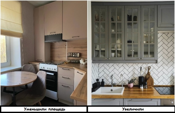 Стеклянные дверцы добавляют воздуха в комнату