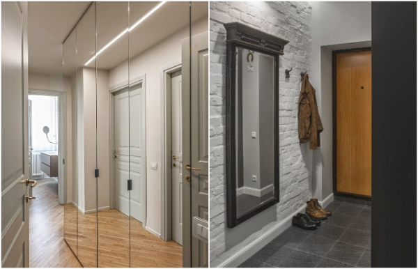 Повісьте дзеркало або поставте шафу із дзеркальними дверцятами Повесьте зеркало или поставьте шкаф с зеркальными дверцами