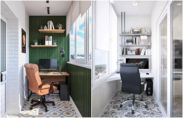 Кабинет можно оформить в светлых или ярких оттенках