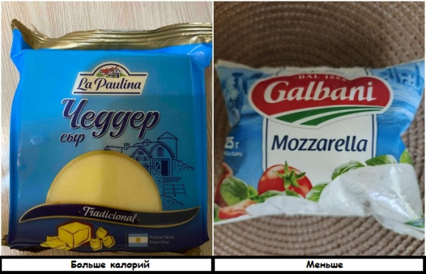 Замість чеддера використовуйте моцарелу Вместо чеддера используйте моцареллу