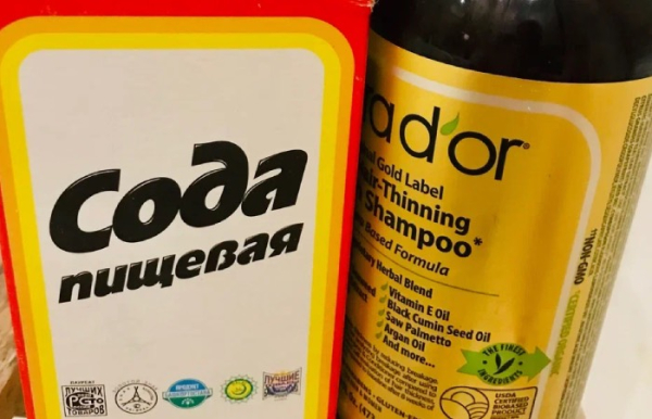 Сода придаст объема вашей прическе.