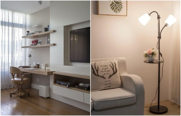 Займіть кут торшером чи робочим столом Займите угол торшером или рабочим столом