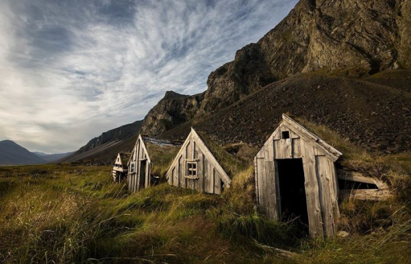Дома викингов.  Фото: guidetoiceland.is.