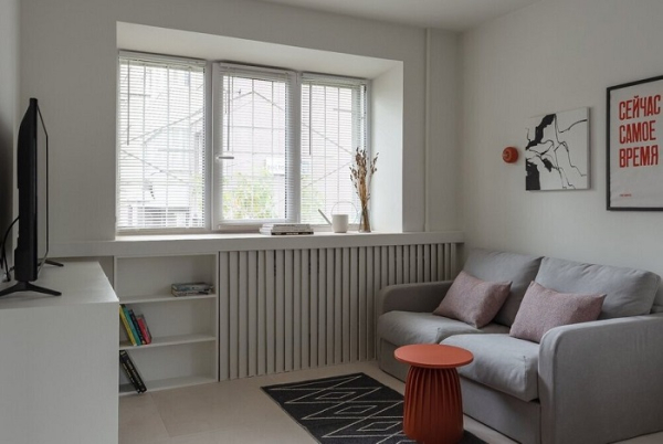 Вибирайте компактні меблі для вітальні. / Фото: inmyroom.ru Выбирайте компактную мебель для гостиной. / Фото: inmyroom.ru