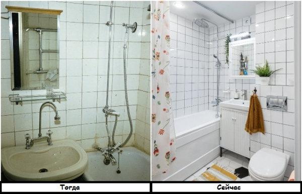 Темная затирка на светлой плитке