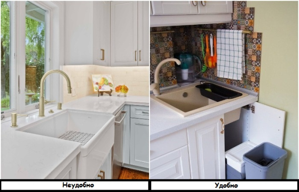 Мойка у окна – непрактичное решение