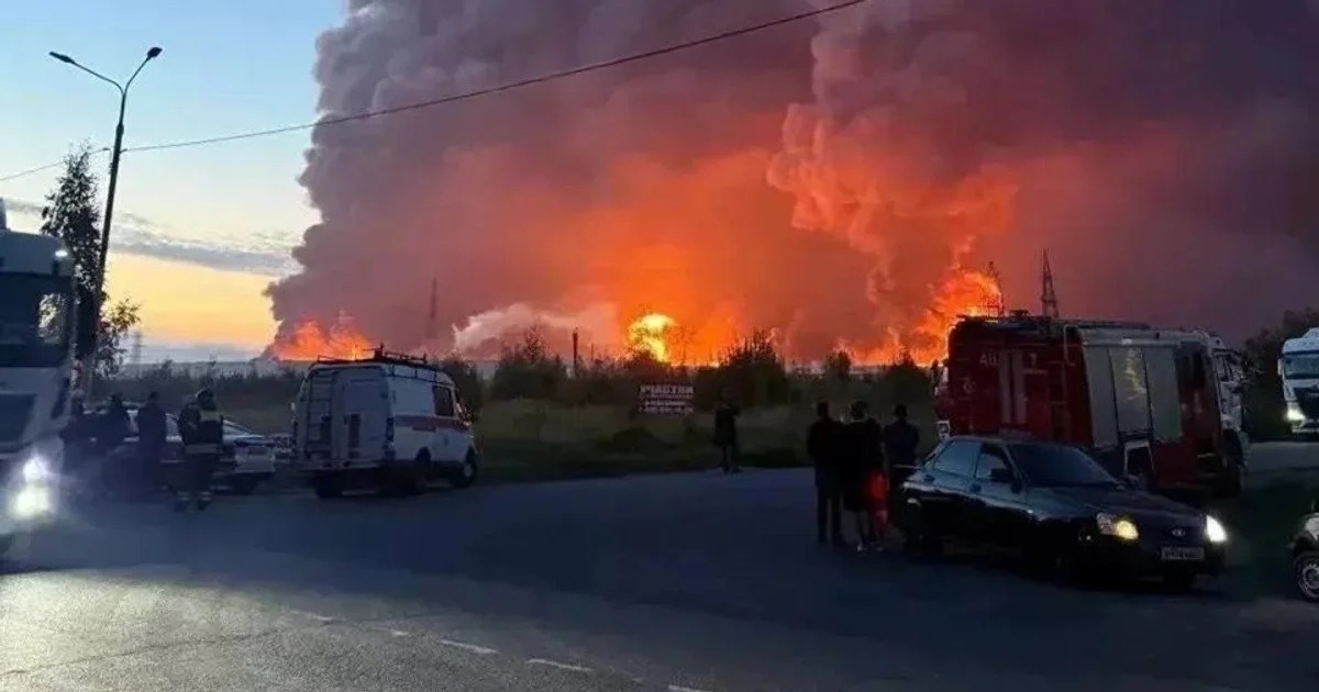 Дрони спричинили масштабні пожежі на складах під Москвою 1 Пожежі на складах Wildberries