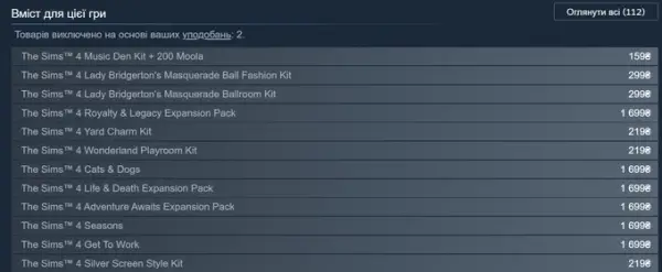 Electronic Arts підвищила вартість доповнень до The Sims 4 для українських гравців 1