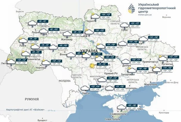 Погода в Україні 22 вересня