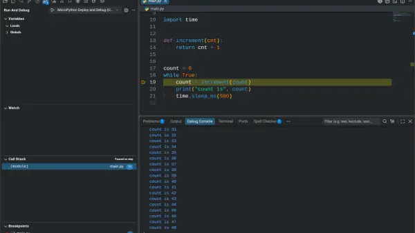 Відлагодження мікроконтролерів MicroPython на чипі